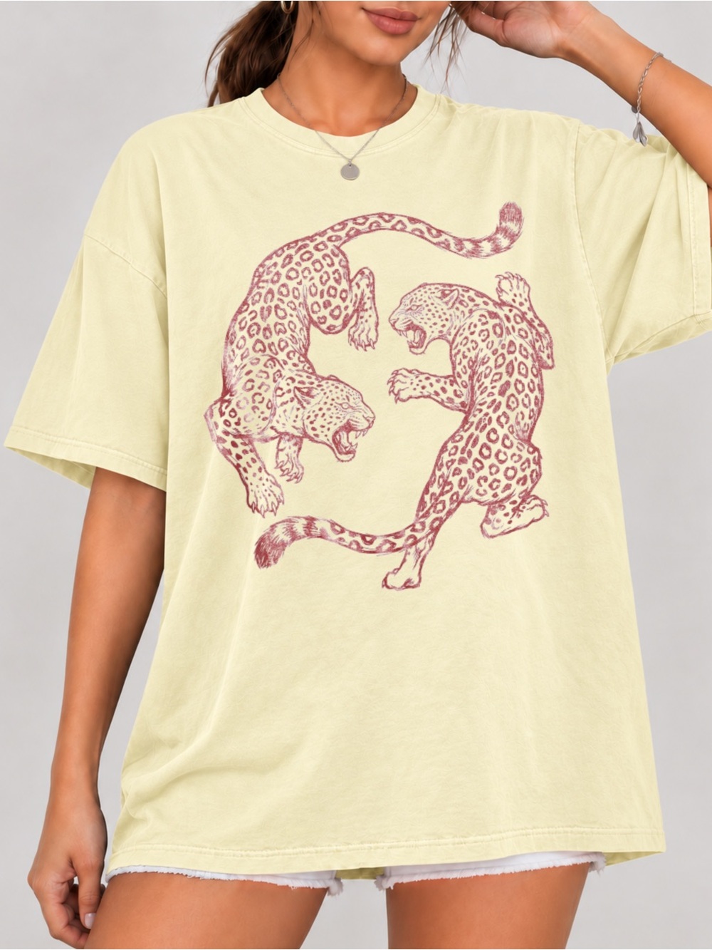 Leopard Jaguar Graphic Unisex T-shirt Animal Wildlife